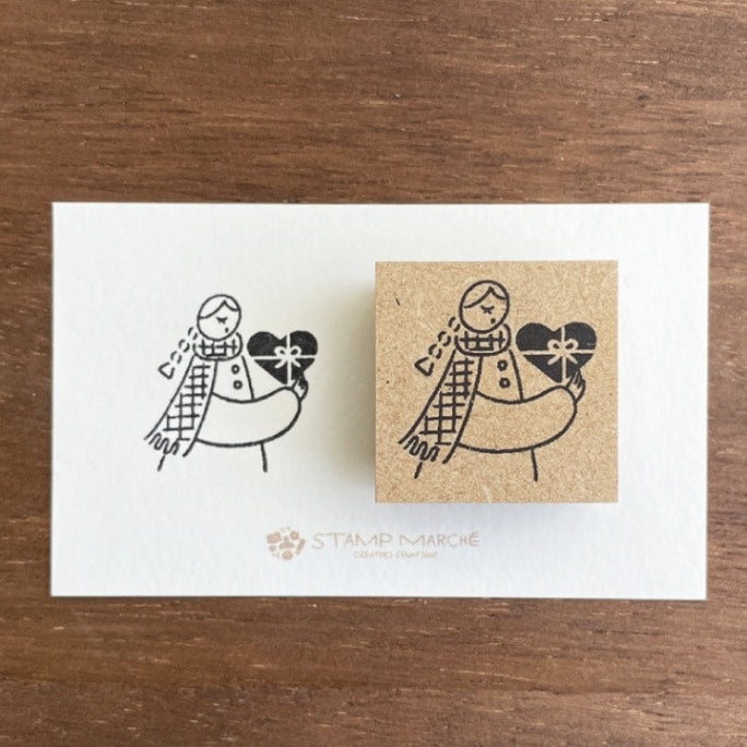 Stamp Marché Seasonal Illustration Stamp - February - Marle's Valentine A