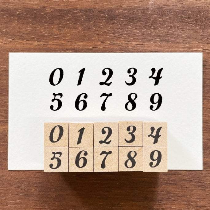 Stamp Marché Number Moji Stamp Set (Set of 10)