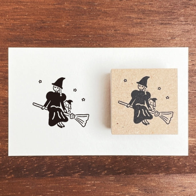 Stamp Marché Seasonal Illustration Stamp - October - Marle Witch
