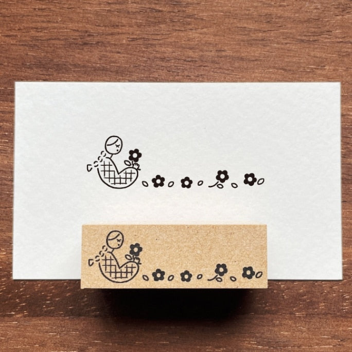 Stamp Marché Marle Title Stamp - Flowers