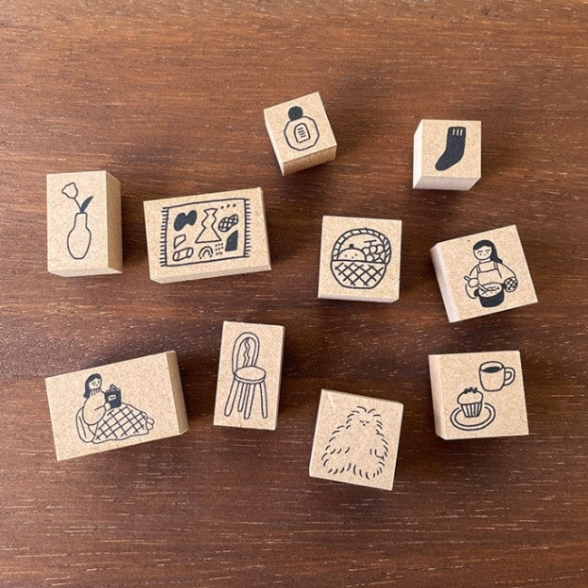 Stamp Marché x Isono Kei Time at Home Stamps