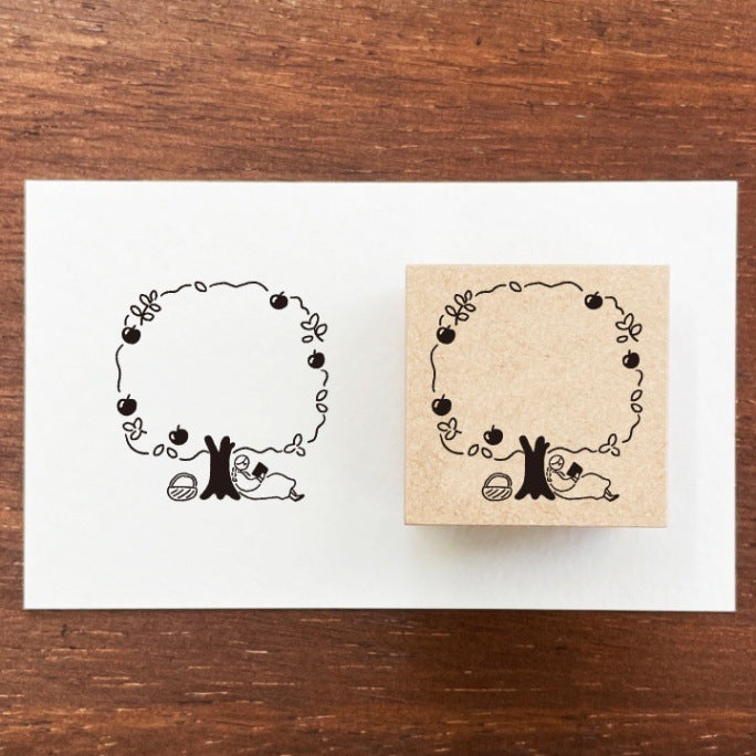 Stamp Marché Marle Frame Stamp S - Apple Tree