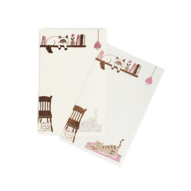 Furukawashiko Letter Set - Walking Series - House Cat