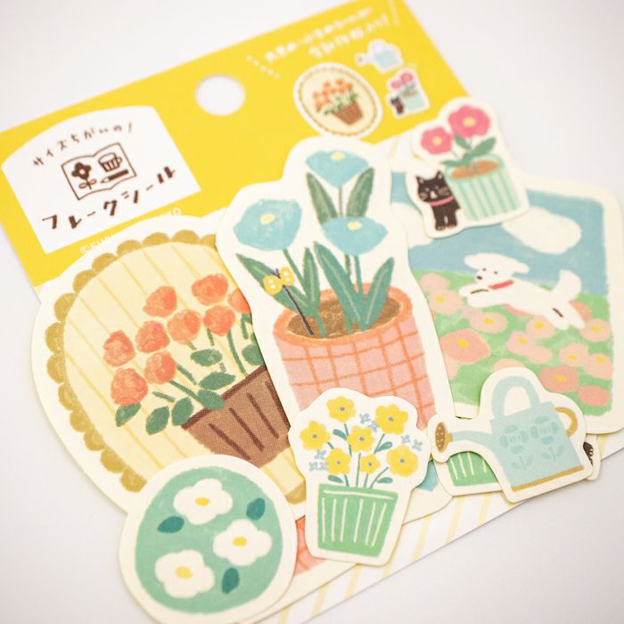 Furukawashiko Flake Stickers - Watashi Biyori - Gardening