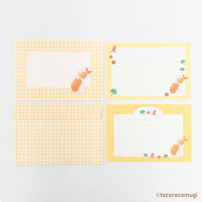 Furukawashiko Tocorocomugi Mini Letter Set - Picnic