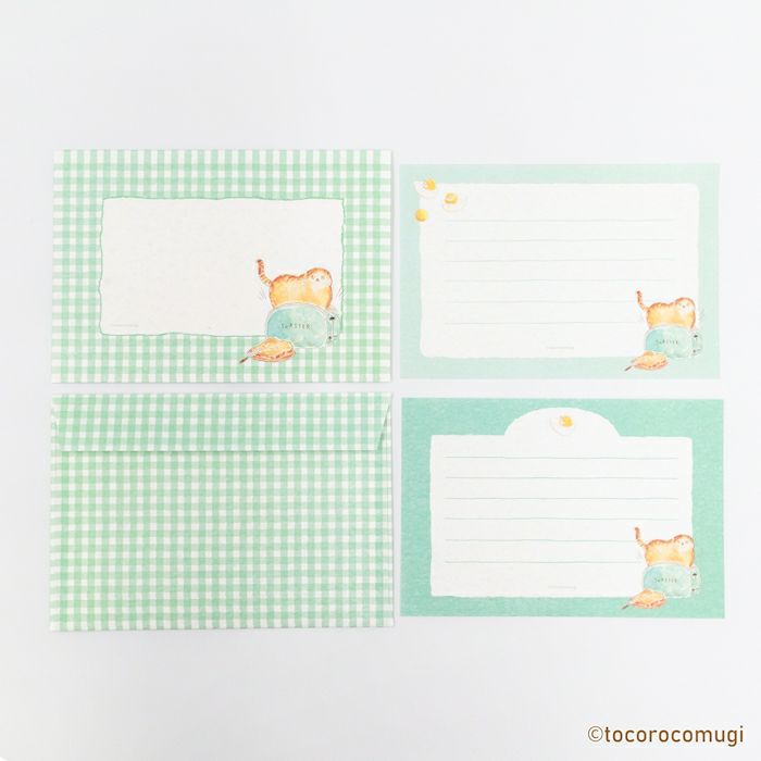 Furukawashiko Tocorocomugi Mini Letter Set - Morning