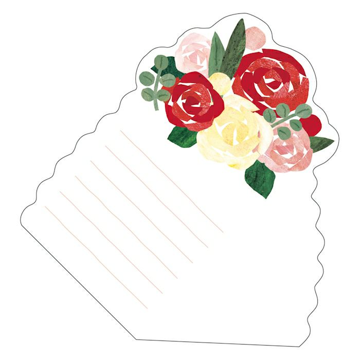 Furukawashiko Bouquet Letter - Rose Bouquet