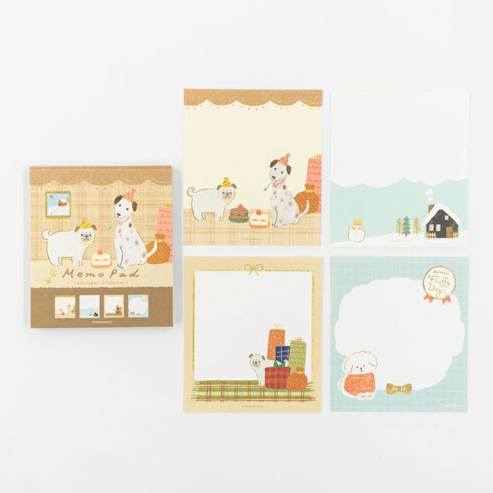 Furukawashiko Memo Pad - Snow Scene and Dog