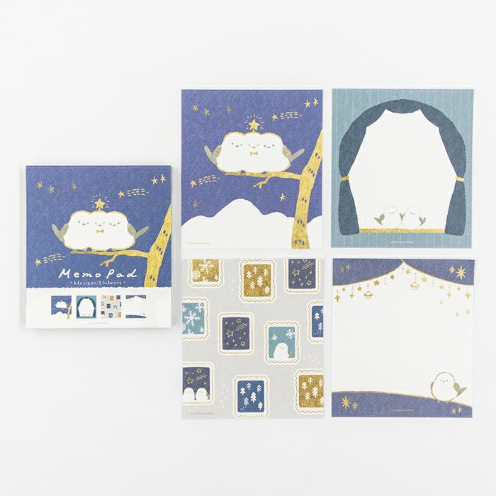 Furukawashiko Memo Pad - Stars and Birds