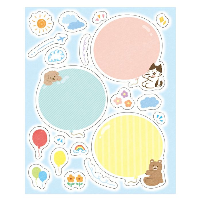 Furukawashiko Message Sticker Sheet - Balloon