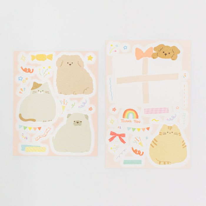 Furukawashiko Message Sticker Sheet - Animals