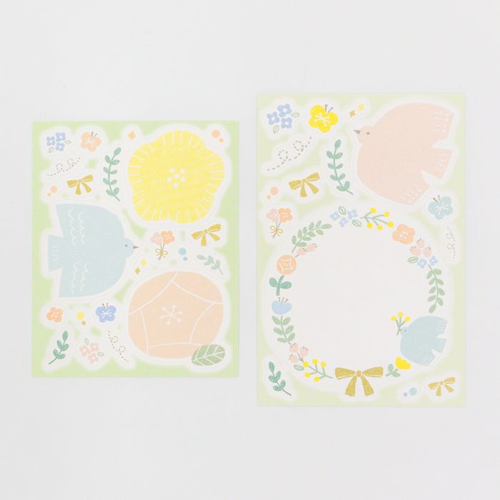 Furukawashiko Message Sticker Sheet - Flower