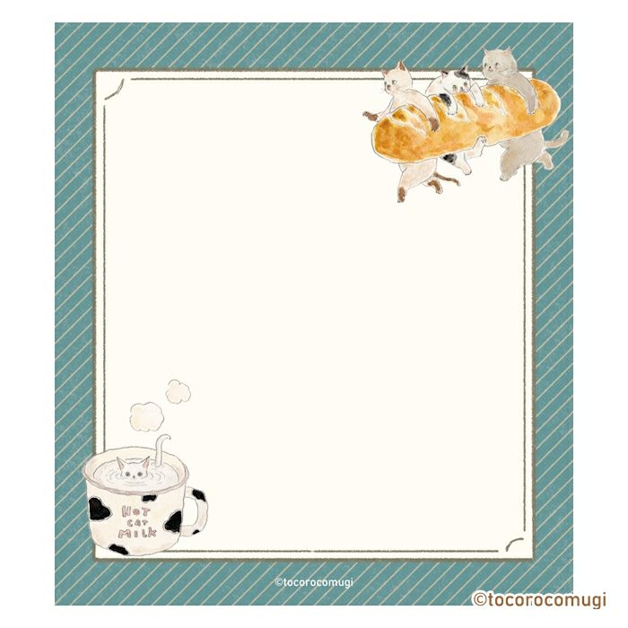 Furukawashiko Tocorocomugi Memo Pad - Bread