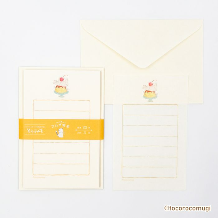 Furukawashiko Tocorocomugi Mini Letter Set - Sweets