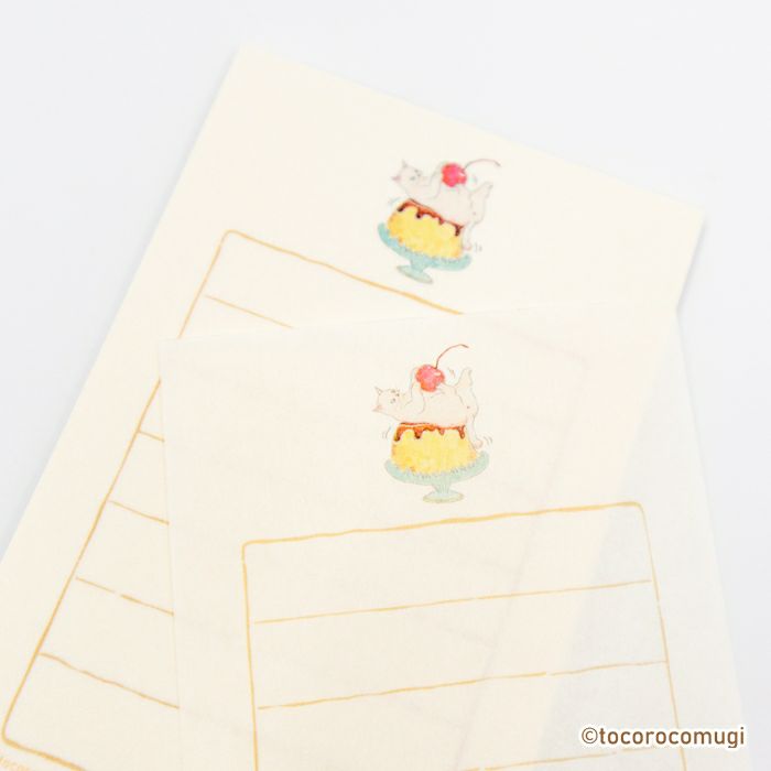 Furukawashiko Tocorocomugi Mini Letter Set - Sweets