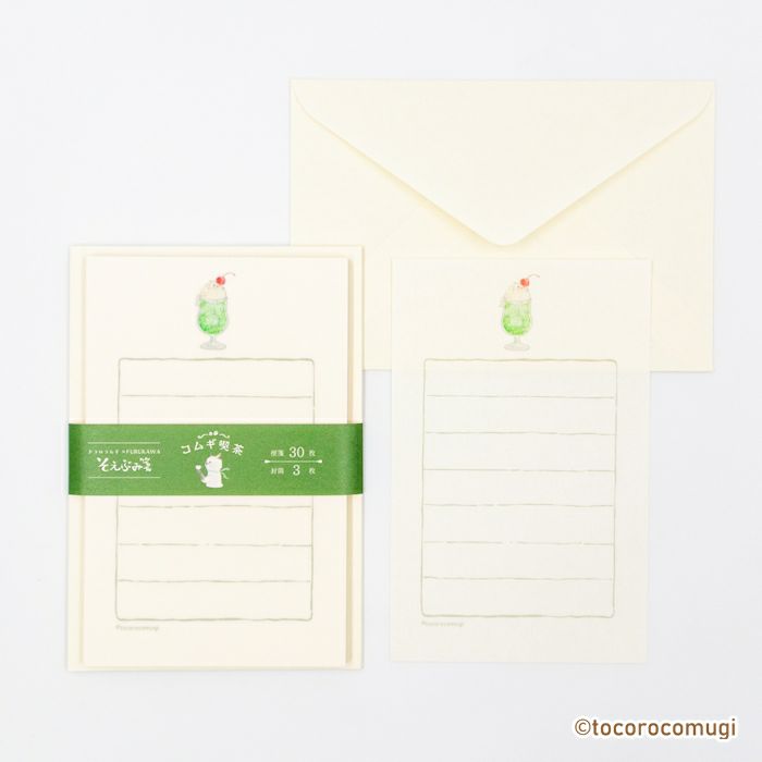 Furukawashiko Tocorocomugi Mini Letter Set - Coffee Shop