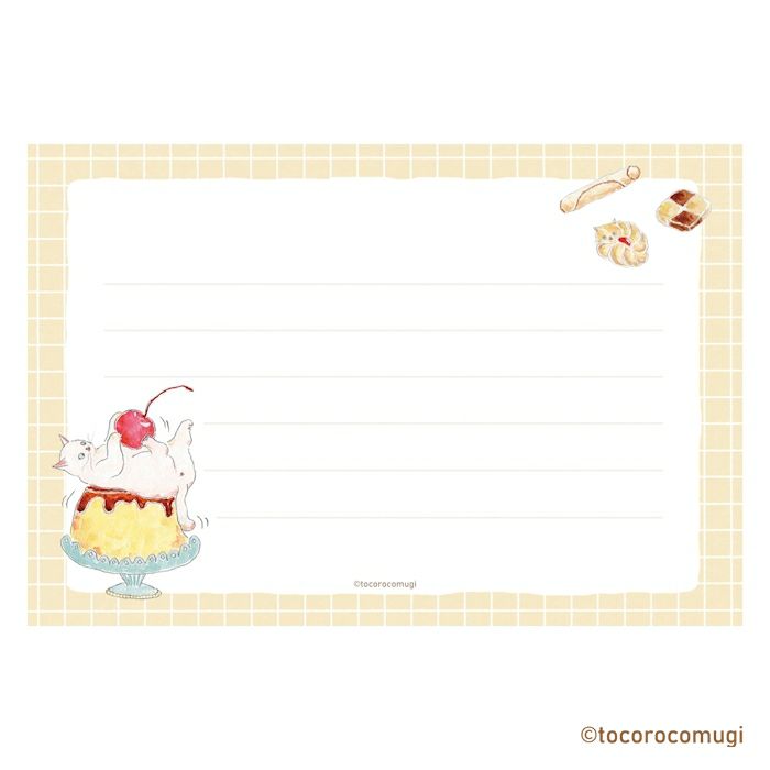 Furukawashiko Tocorocomugi Mini Horizontal Letter Set - Sweets