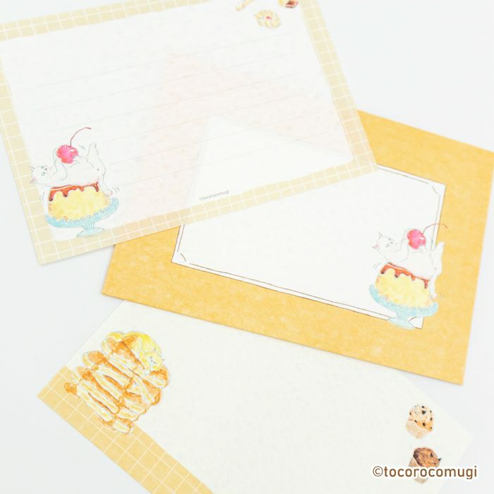 Furukawashiko Tocorocomugi Mini Horizontal Letter Set - Sweets