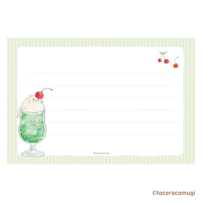 Furukawashiko Tocorocomugi Mini Horizontal Letter Set - Coffee Shop