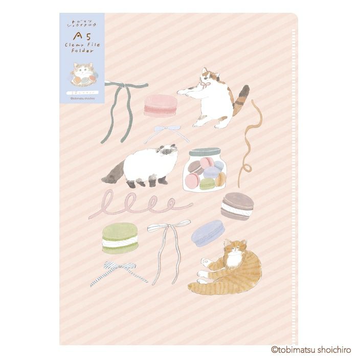 Furukawashiko A5 Clear File - Macaron