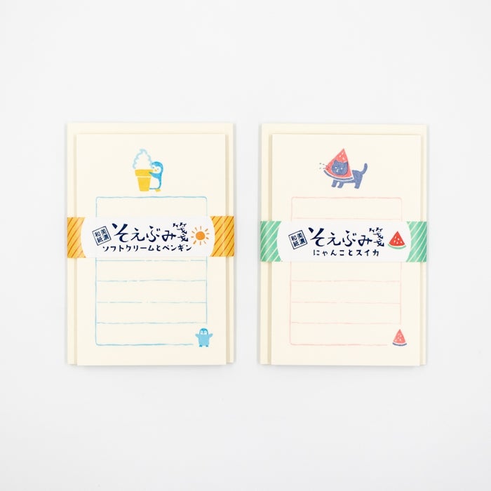 Furukawashiko Mini Letter Set - Soft Serve and Penguin