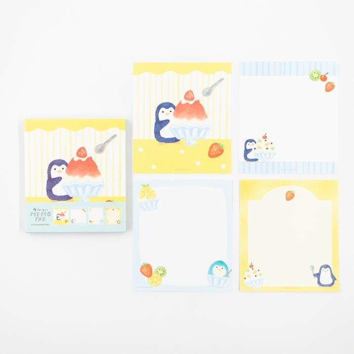 Furukawashiko Memo Pad - Penguin and Shaved Ice