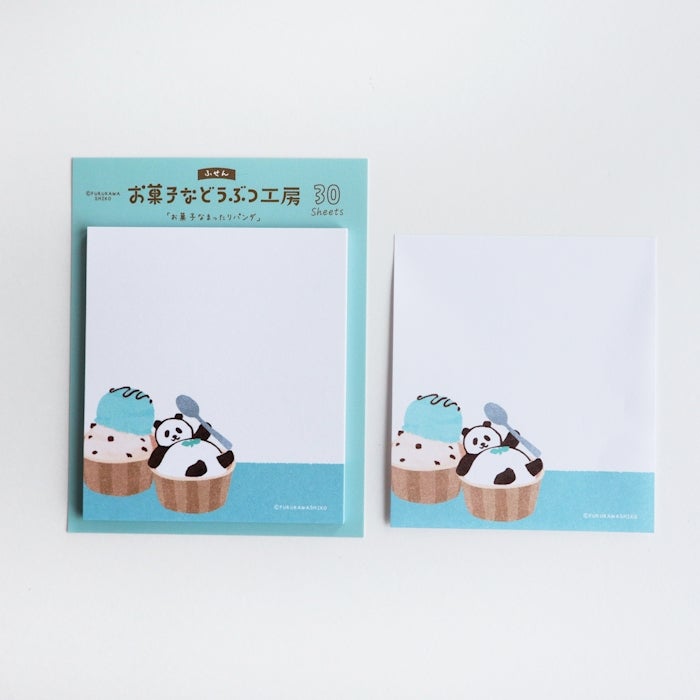 Furukawashiko Sweets Animal Workshop Sticky Notes - Relaxing Panda
