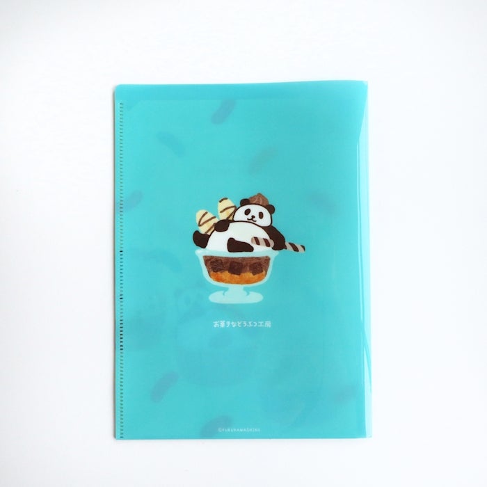 Furukawashiko A5 Clear File - Relaxing Panda