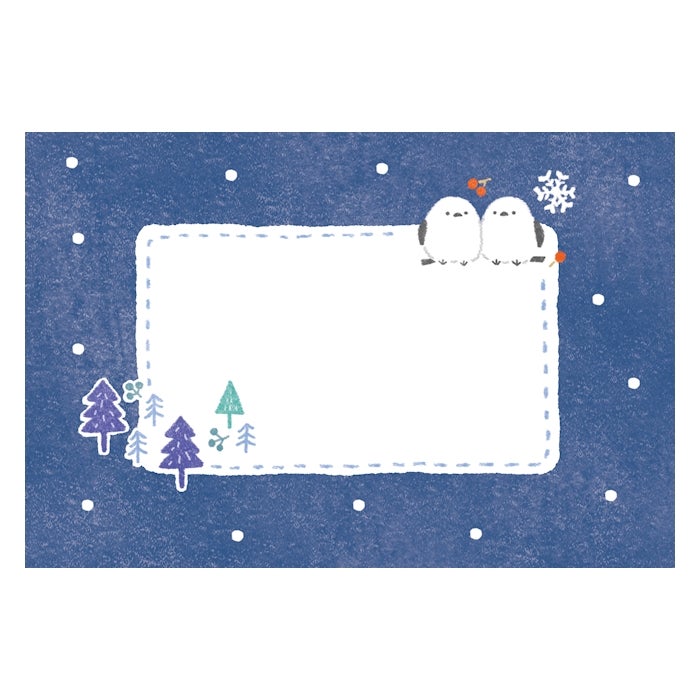 Furukawashiko Today's Letter Set - Snow and Bird
