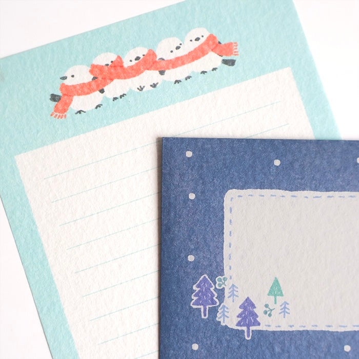 Furukawashiko Today's Letter Set - Snow and Bird