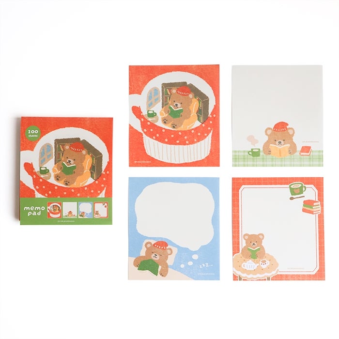 Furukawashiko Memo Pad - House and Bear