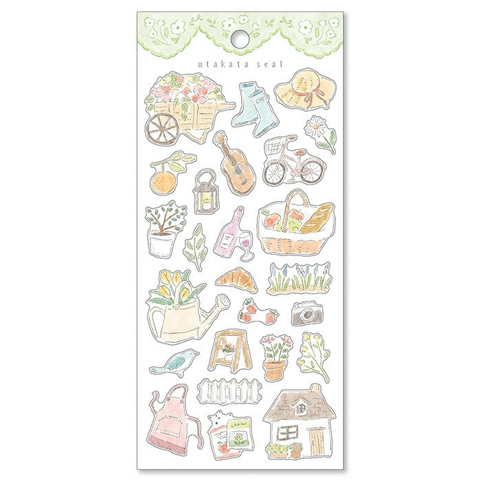 Mind Wave Utakata Stickers - Garden