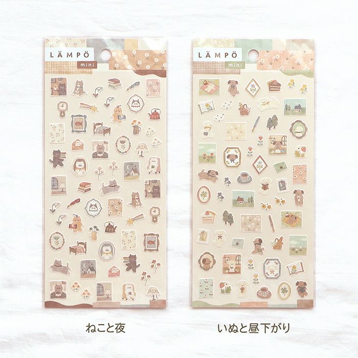 Mind Wave Lampo Mini Stickers - Cat and Night