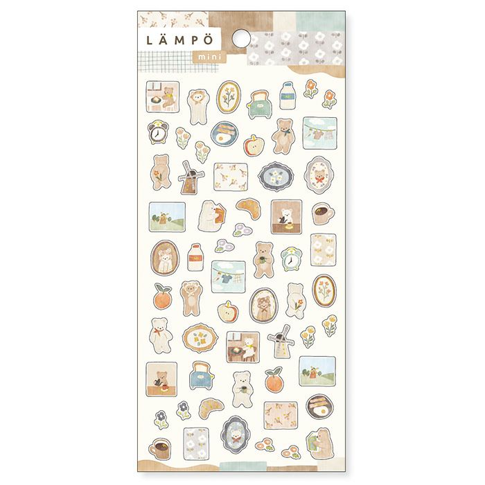 Mind Wave Lampo Mini Stickers - Bear and Morning