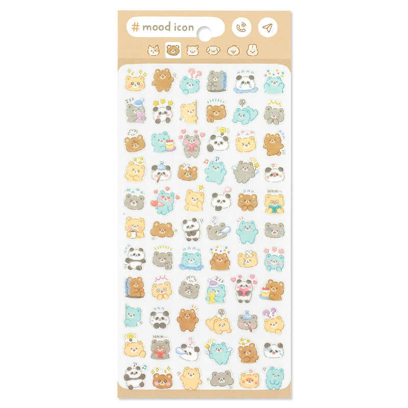 Mind Wave Mood Icon Stickers - Bear