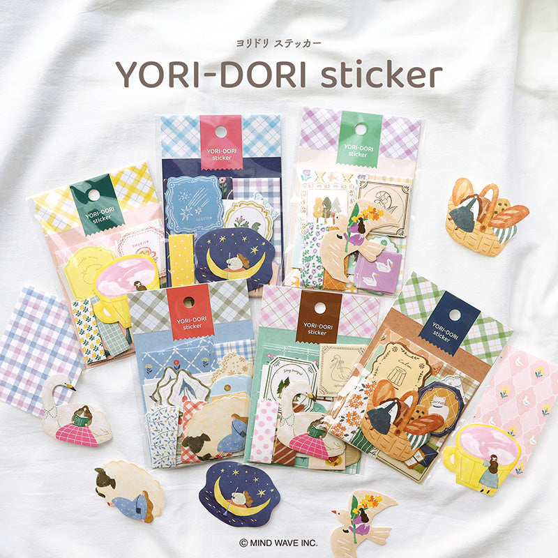 Mind Wave Yori-Dori Stickers - Shooting Star in the Evening Sky