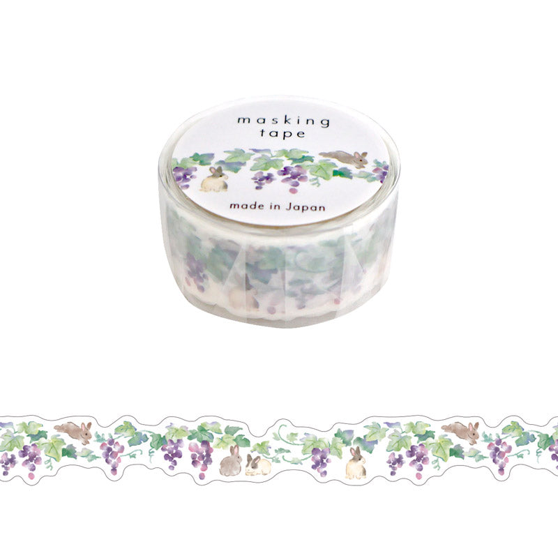 Mind Wave Die-Cut Decoration Masking Tape - Grape