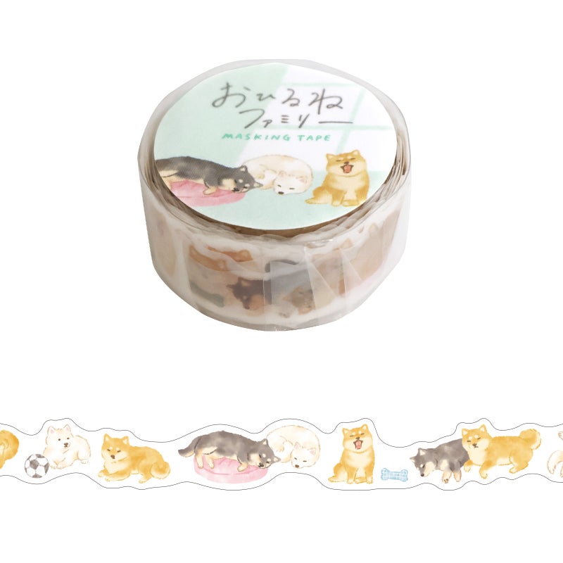 Mind Wave Ohirune Family Die-Cut Masking Tape - Shibata Family