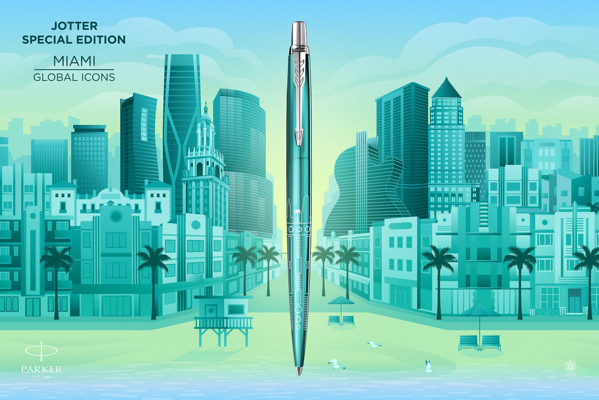 Parker Jotter Global Icons Ballpoint Pen - Miami (Special Edition)