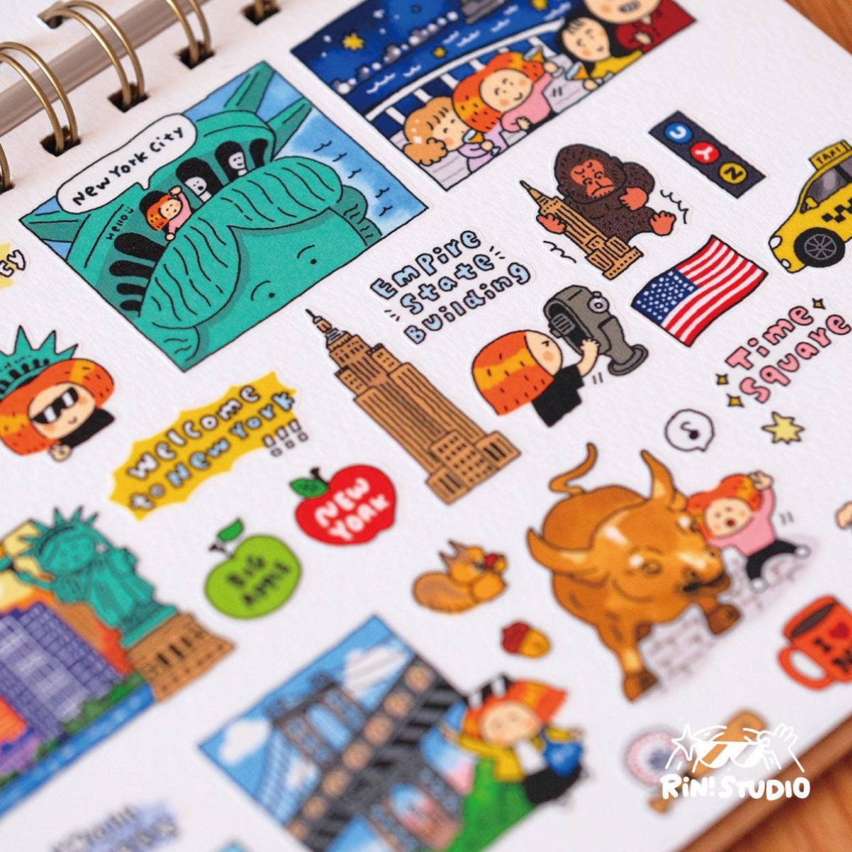 RiN! Studio New York City Die-Cut Washi Tape