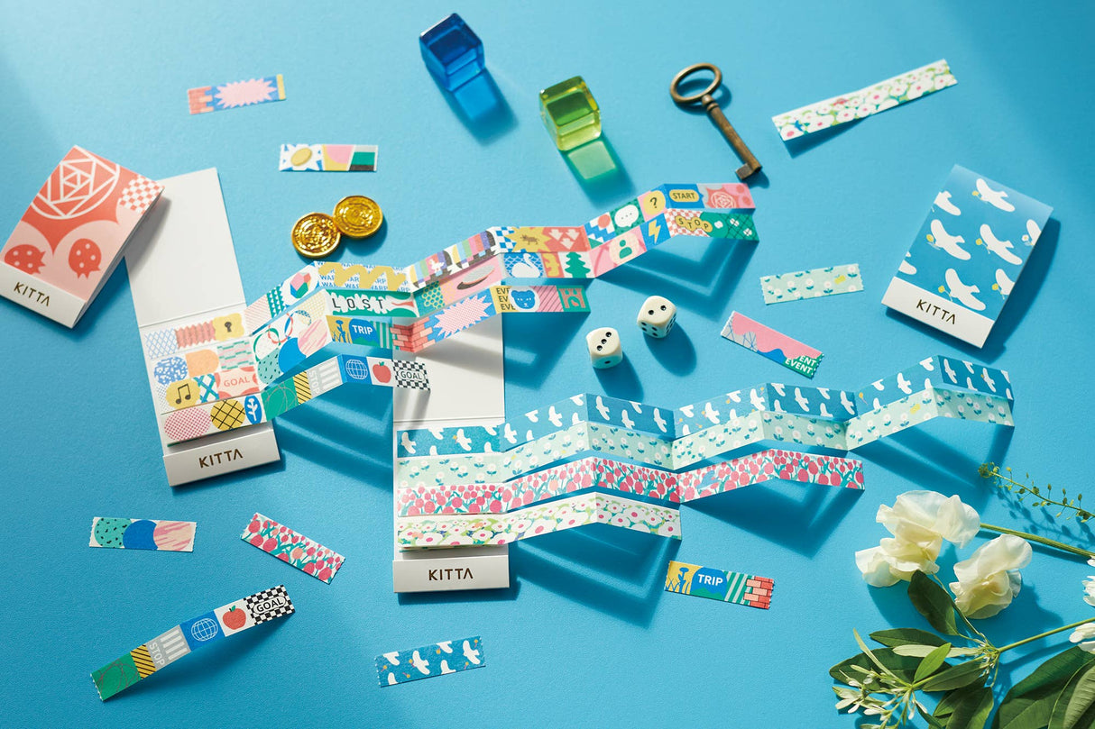 KITTA Portable Washi Decorative Tape - Jabara - Board Game