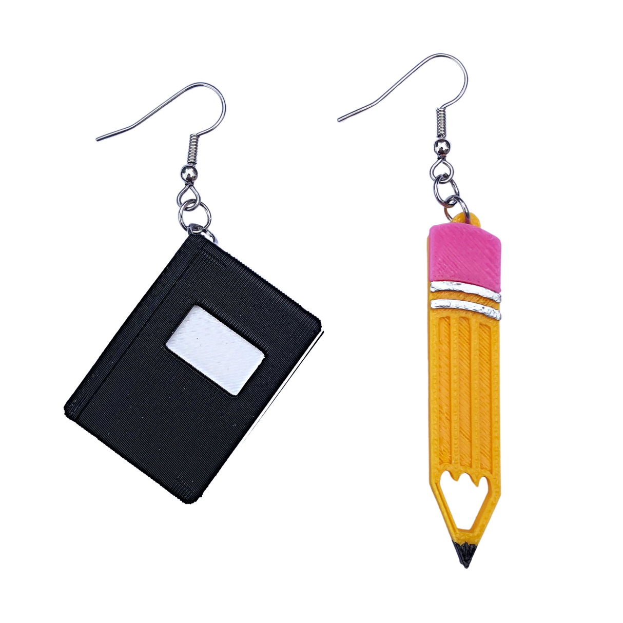 Notebook and Pencil Dangles