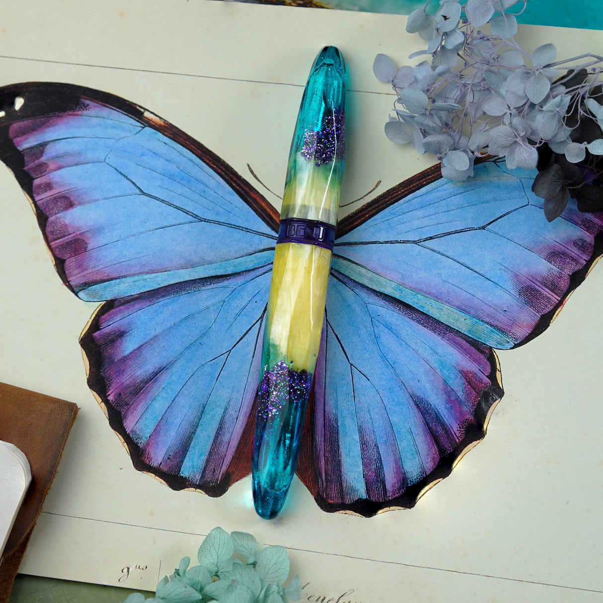 Benu Briolette Fountain Pen - Tropicana