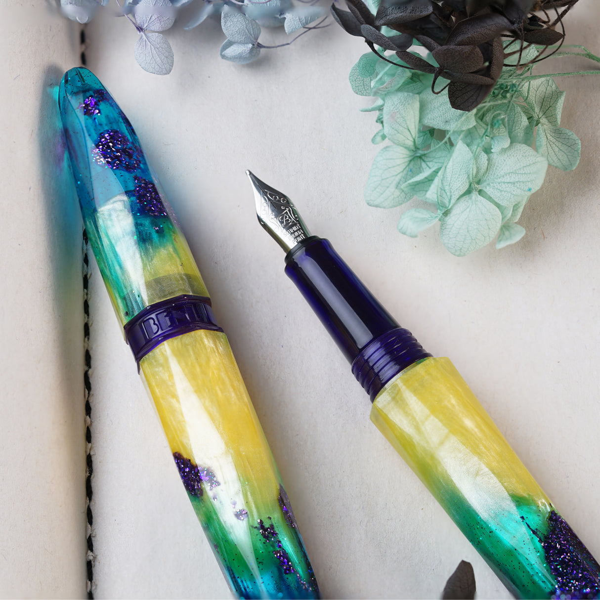 Benu Briolette Fountain Pen - Tropicana