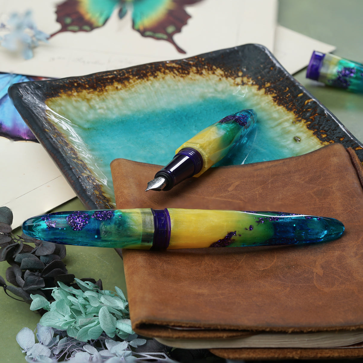 Benu Briolette Fountain Pen - Tropicana