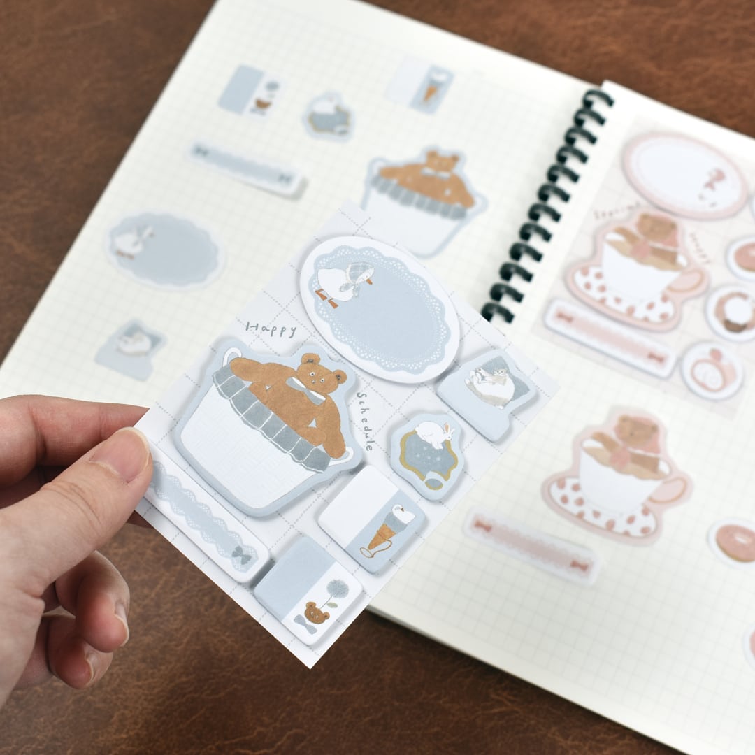 Papier Platz Tobimatsu Shoichiro Flake Mini Sticky Notes - Blue Favorite