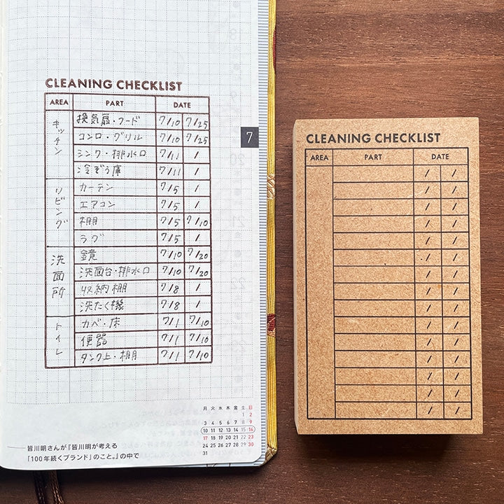 Stamp Marché Marle List Stamp - Cleaning Checklist