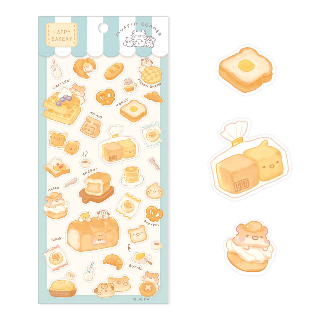 Studio Enon Happy Bakery - Fresh Bread Sticker Sheet