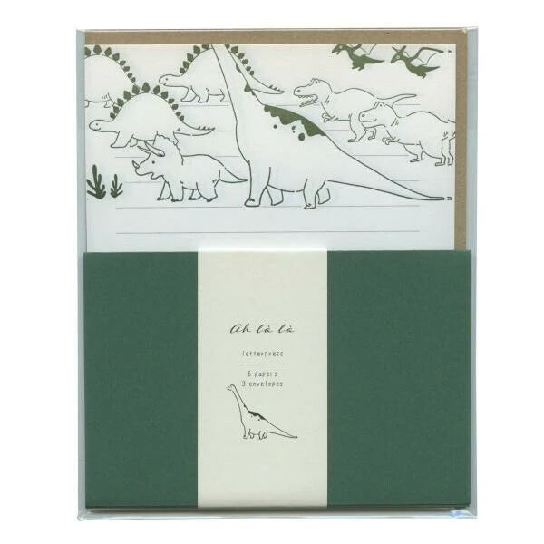 EL COMMUN Ah La La Letter Set - Dinosaurs