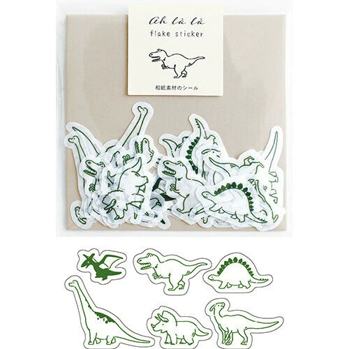 EL COMMUN Ah La La Flake Stickers - Dinosaurs